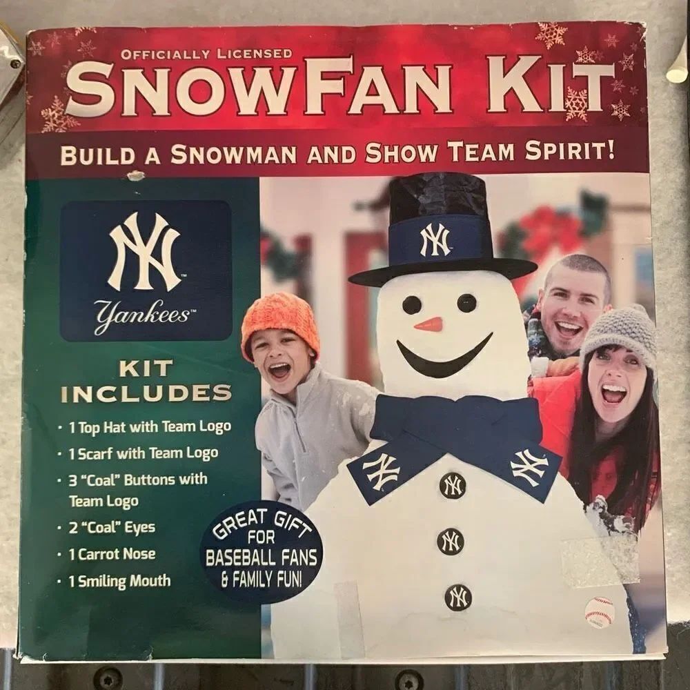 New York Yankees Snowman Snow Fan Kit *New*